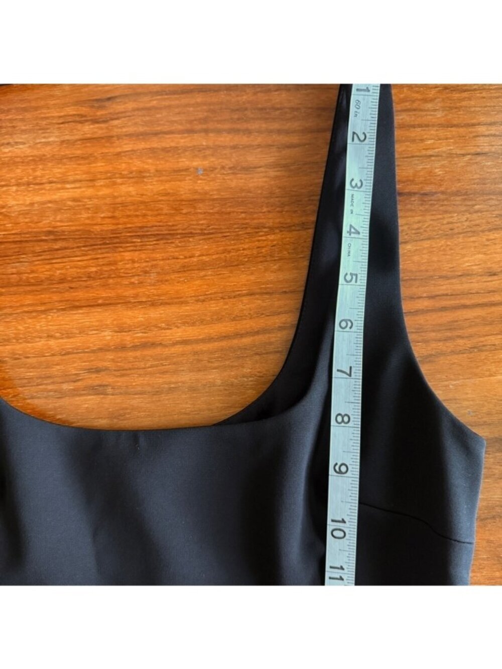 CUSHNIE Black Square Neck Ruched Side Slit Dress sz 0 - Picture 15 of 16